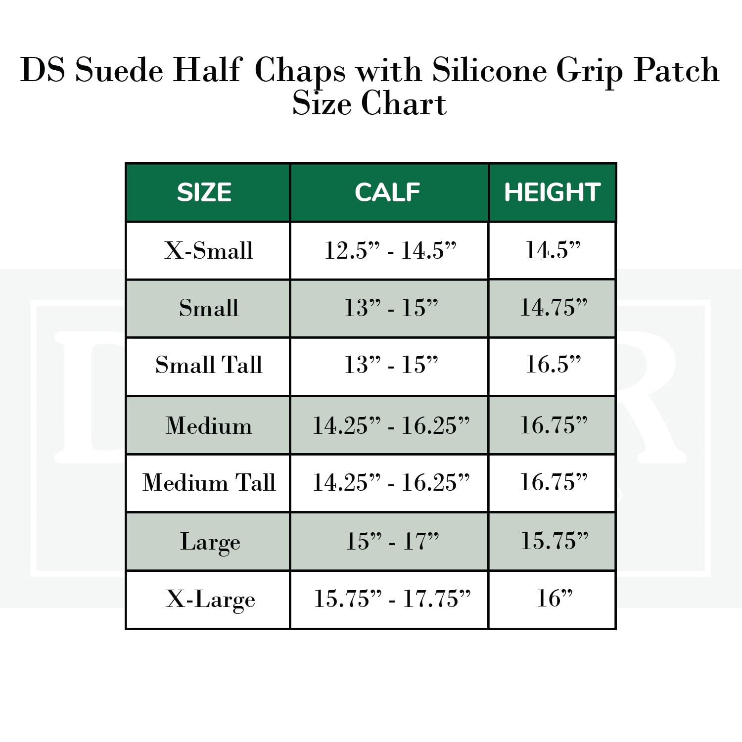 Dover Saddlery DS Suede Half Chaps with Silicone Grip Patch - Image 8