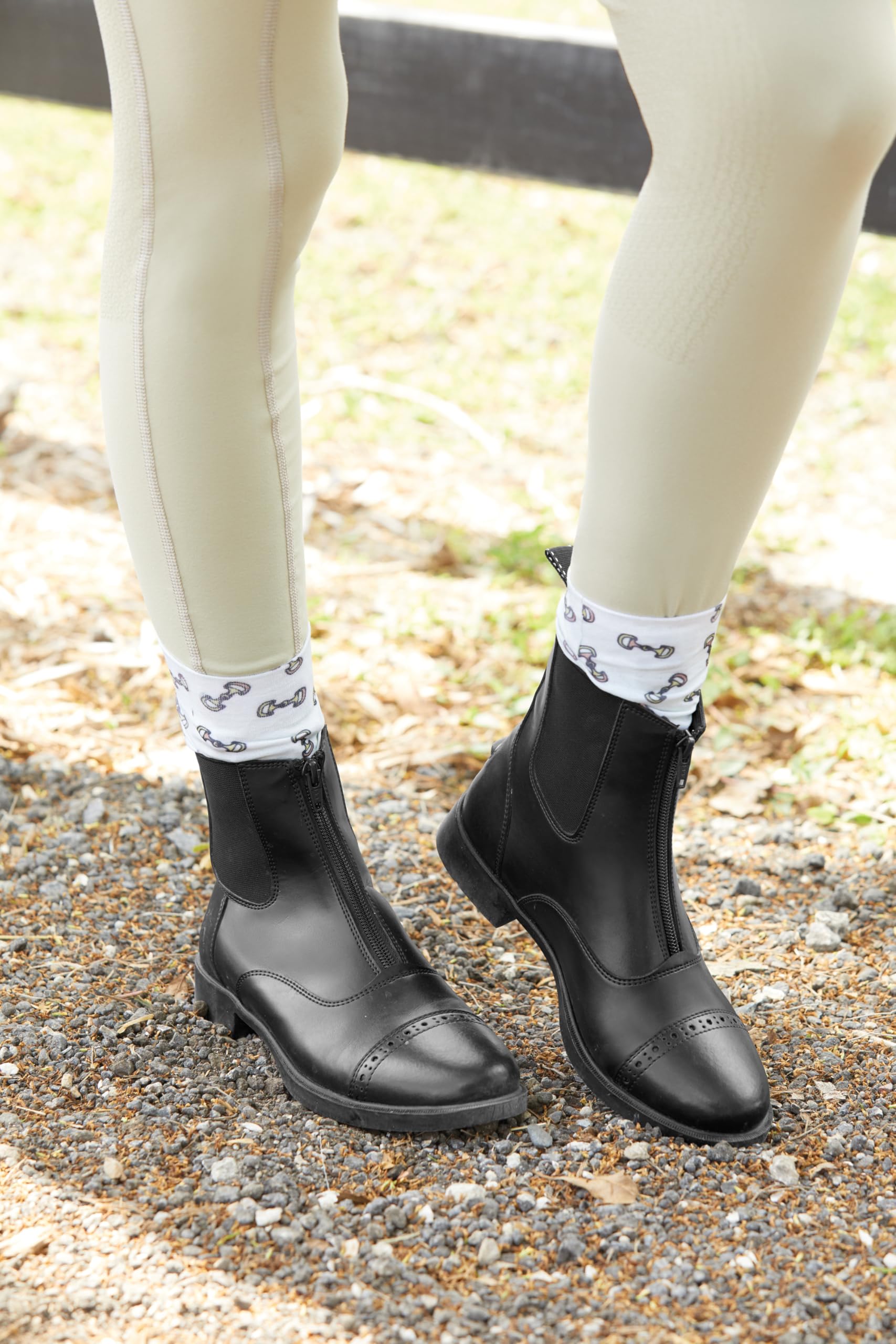 Dover Saddlery Riding Sport Kids' Provenance Zip Paddock Boots - Image 6