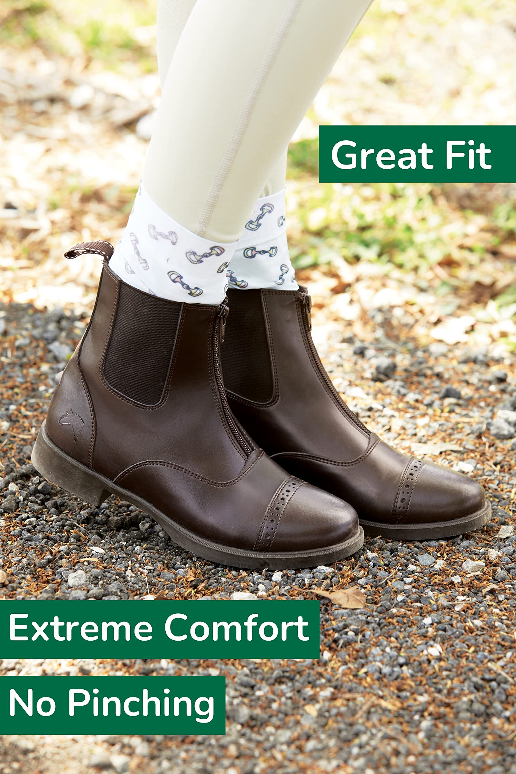 Dover Saddlery Riding Sport Ladies' Provenance Zip Paddock Boots - Image 4