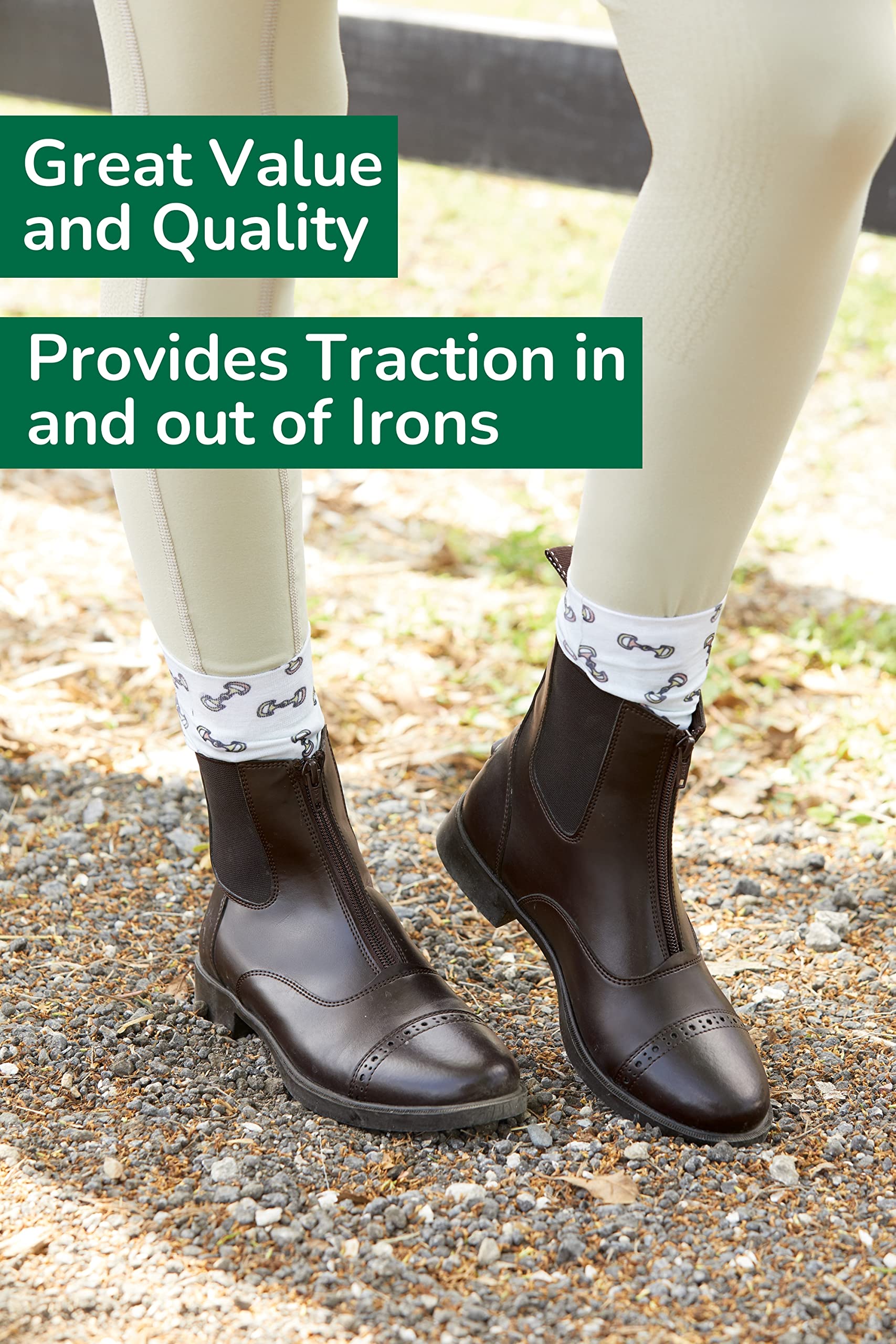 Dover Saddlery Riding Sport Ladies' Provenance Zip Paddock Boots - Image 5